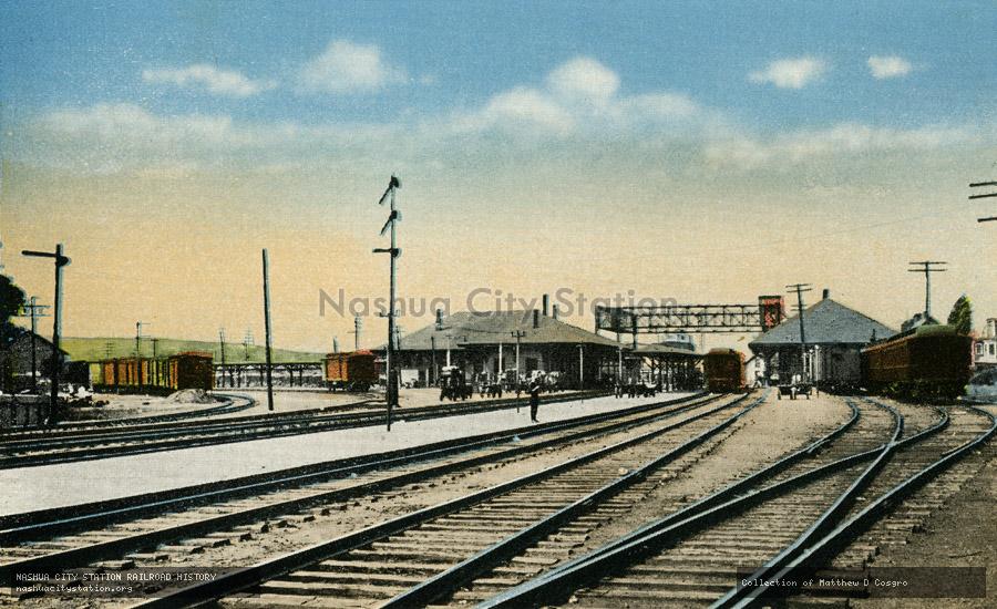 Postcard: Railway Station, Ayer, Massachusetts